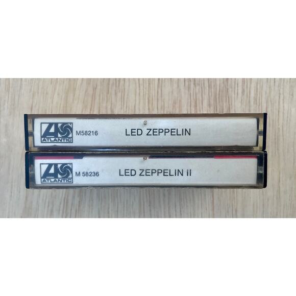 VINTAGE lots of 2 LED ZEPPELIN Cassette Tape Atlantic Records 70S Classic Rock‎ - Picture 3 of 4
